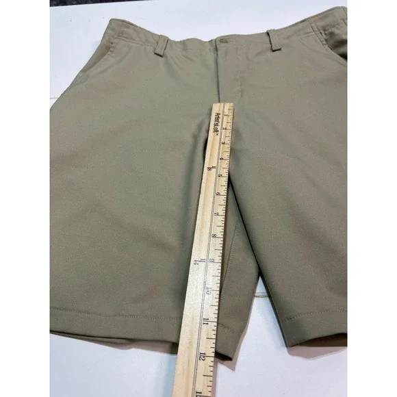 Under Armour YXL Boys Golf Shorts Khaki Performance Flat Front - Picture 4 of 8